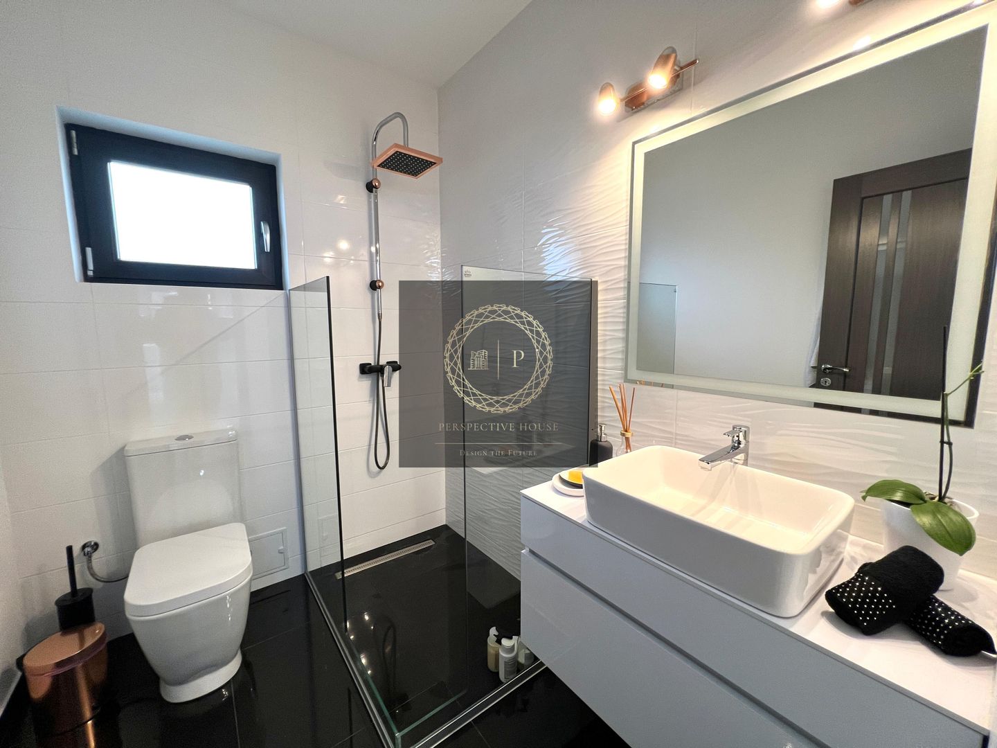 Casa individuala superfinisata, 3 camere, 2 bai, 500mp teren - Poză 12