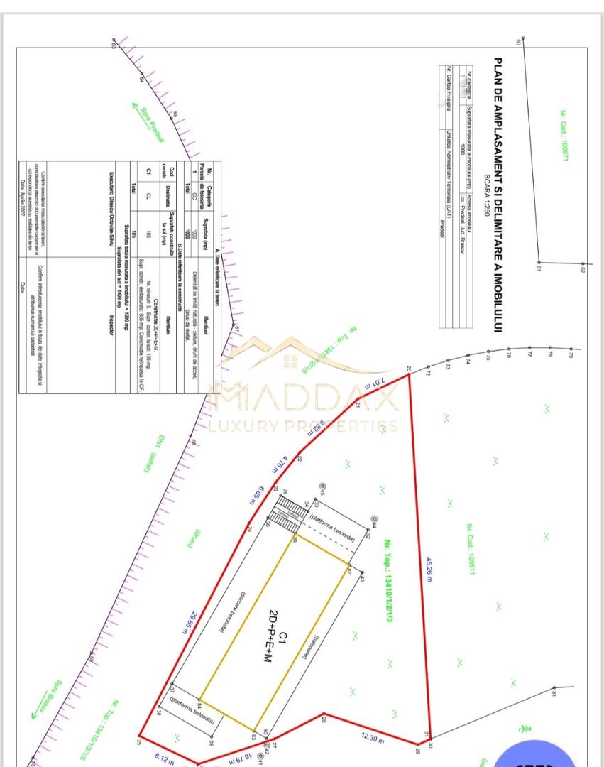 Pensiune Predeal *858mp *teren 1000mp - Schiță 3