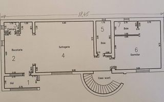 Casa P+1, 912 mp teren, 5 camere, strada asfaltata, zona Lipoveni - Schiță 16