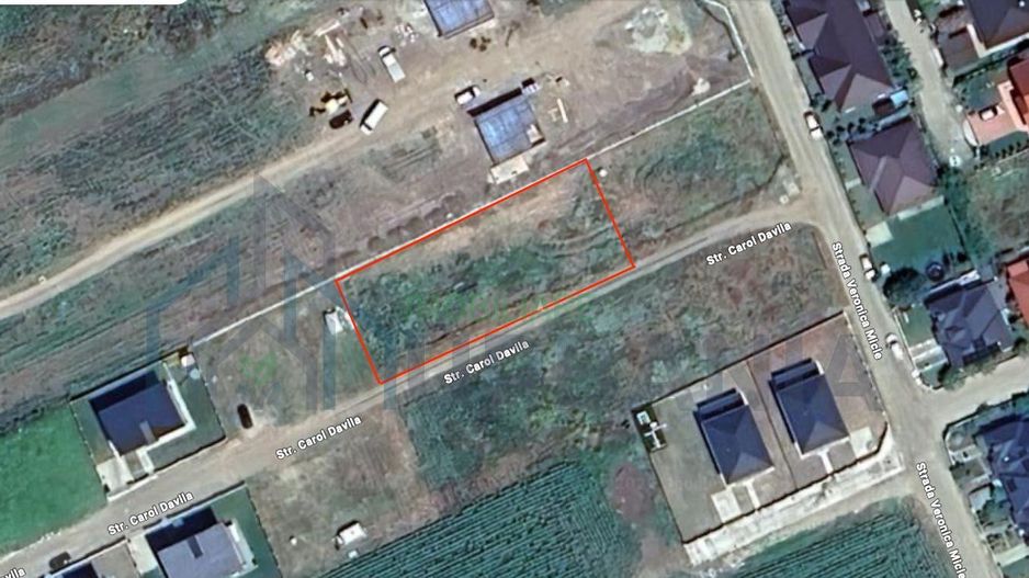 Teren intravilan 1001 mp, strada Veronica Micle, Miroslava – autorizație de construire inclusă - Poză 1