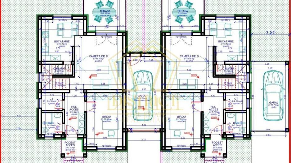 Duplex superb cu 5 camere despartit prin garaj | Dumbravita - Poză 13