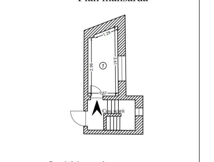 Vila P+1 Piața Muncii , strada Orzari, apartament cu 3 camere la Parer - Poză 19