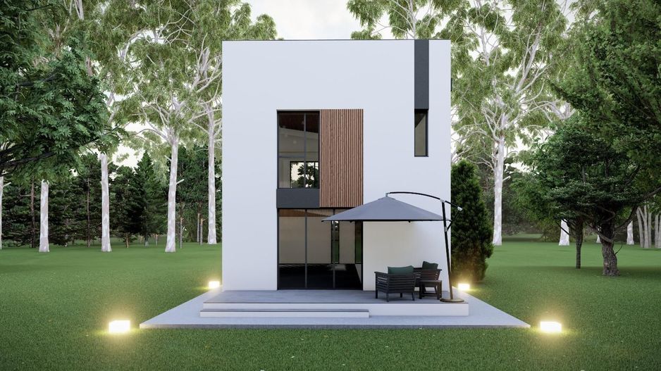 Vila eficienta energetic Tunari, strada publica, POMPA SI PANOURI SOLARE - Poză 7