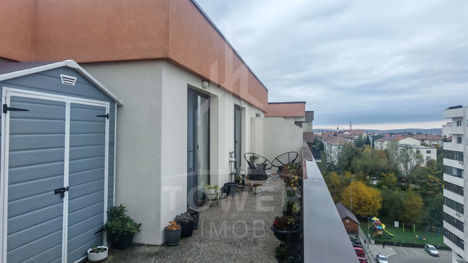 Penthouse 116 mp, terasă generoasă- vedere panoramică, compartimentare excelenta - Poză 14