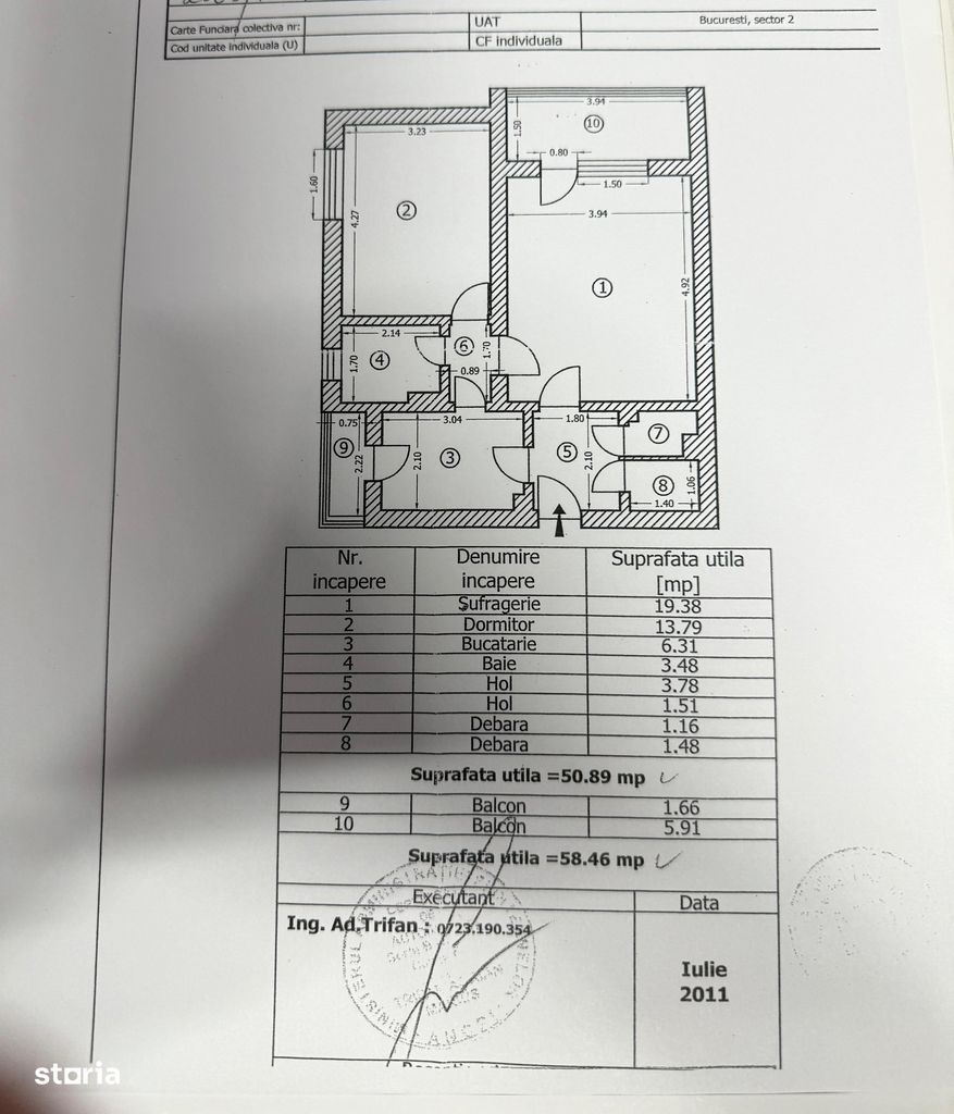 Apartament 2 camere decomandat - CT, boxa, parcare - Poză 15