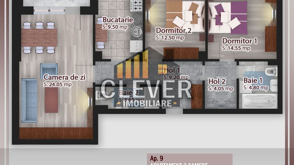 Apartament 3 camere Decomandat Pallady 500m STB - Comision 0 - Poză 2