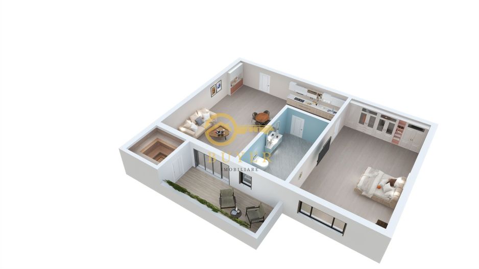 Apartament cu 2 camere si curte proprie, zona Lac Binder, lift - Poză 6