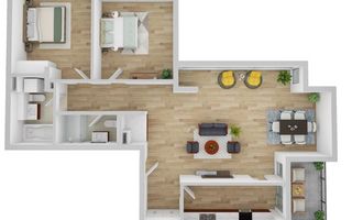Apartament 3 camere | 90 mp | Constructie Premium | Andrei Muresanu - Schiță 1