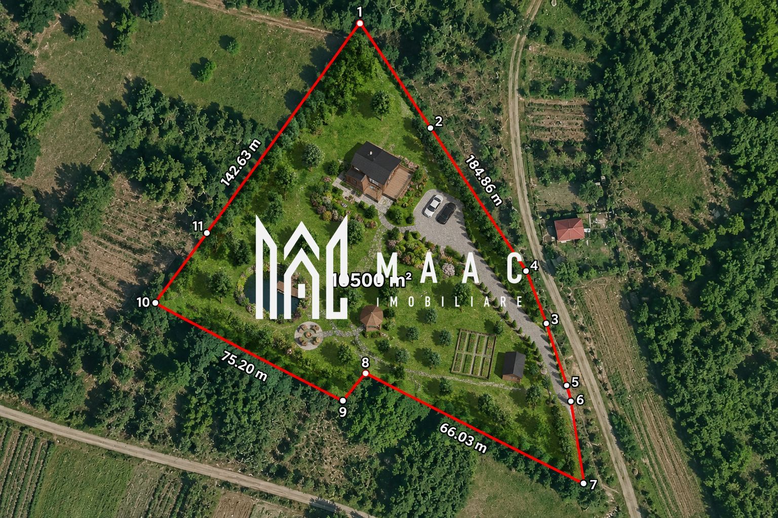 Teren 10500MPU I Daia I Acces 2 drumuri I Ideal Construcții I Cabana - Poză 1