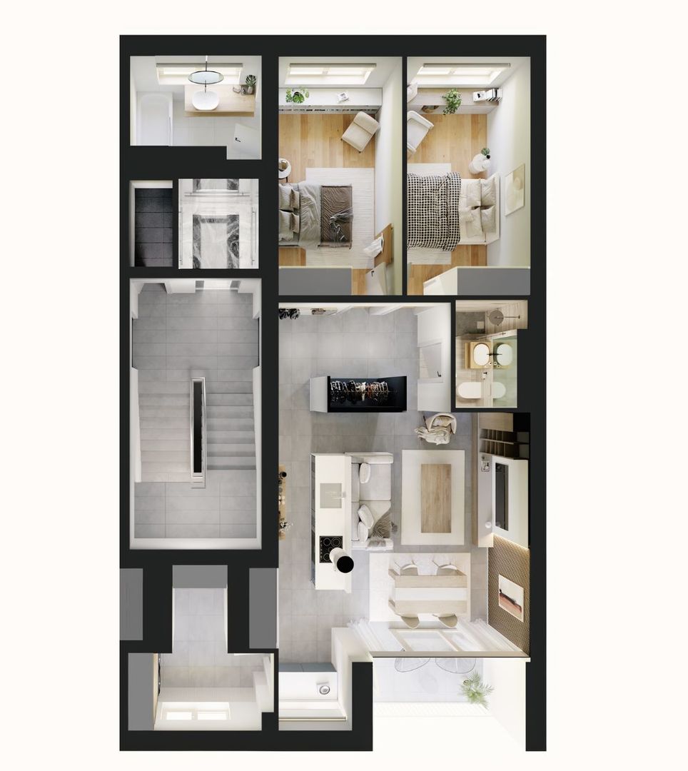 APARTAMENT 3 CAMERE | COMPLEX NOU PIPERA | PARCARE SUBTERANA+BOXA - Poză 4