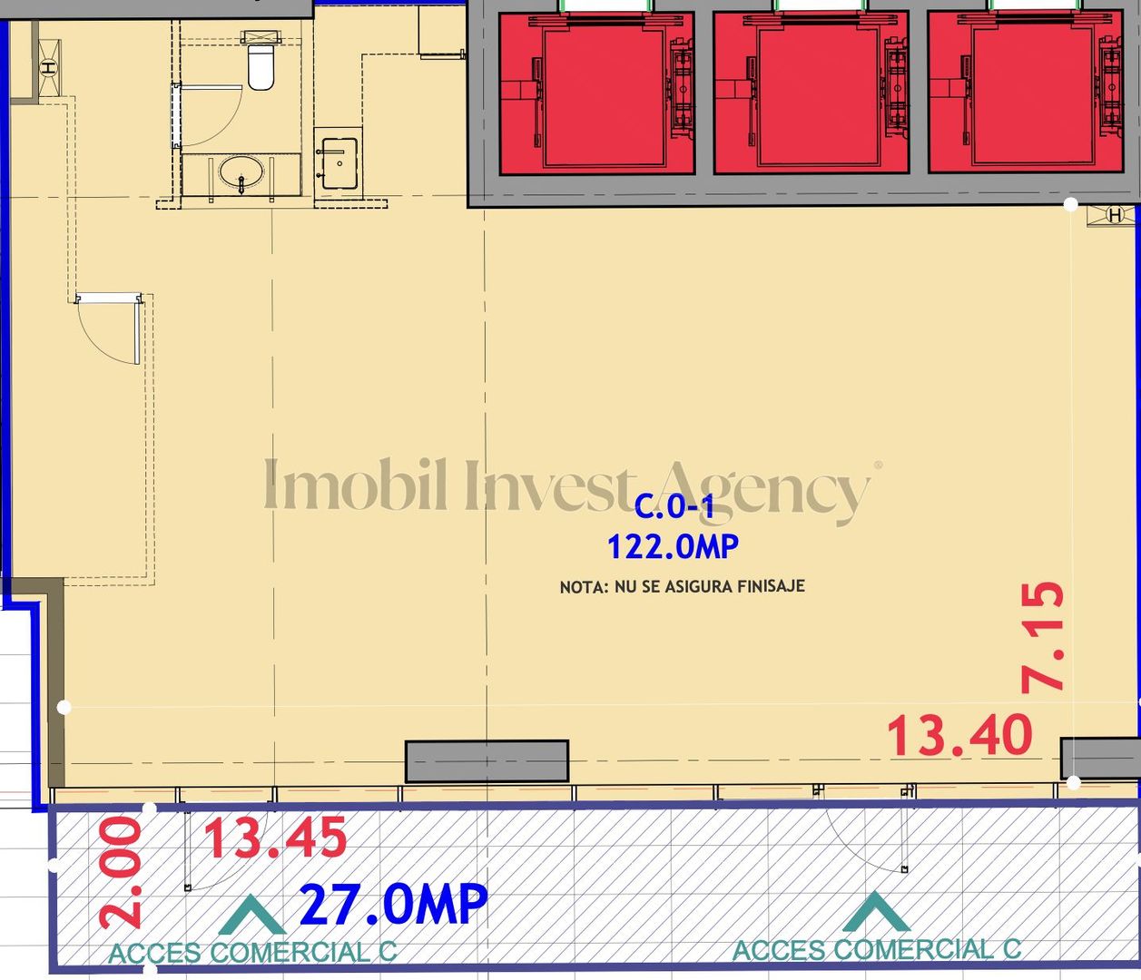 Spatii comerciale de vanzare One High District - Schiță 2