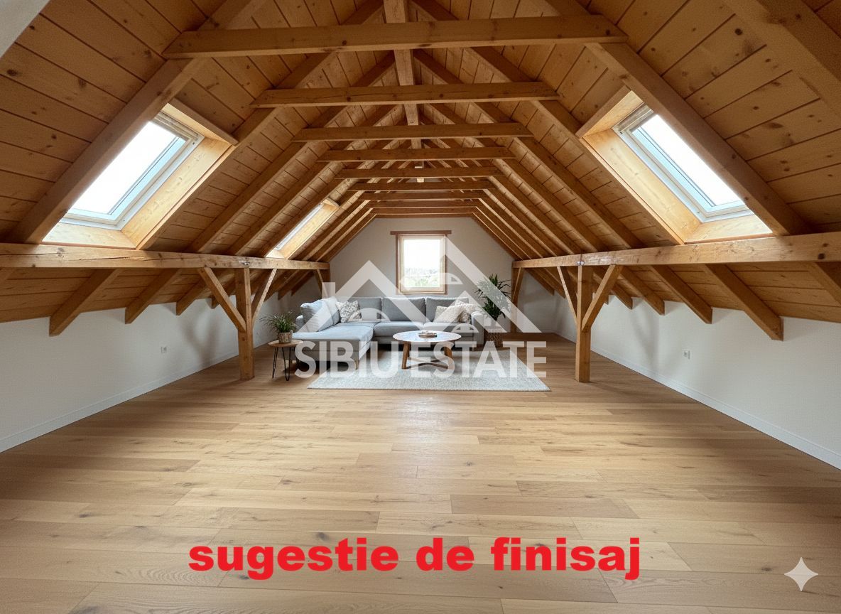 Casa 130 mp, teren 2800 mp, priveliște superbă – Marginimea Sibiului - Poză 15