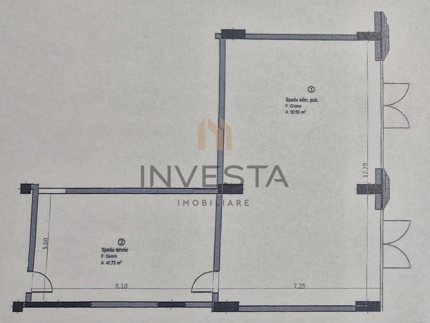 Spatiu comercial de vanzare - 131mp - Baza Sportiva Gheorgheni - Schiță 5