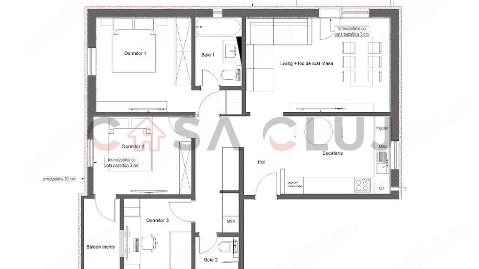 4 camere, la cheie, lux, Mărăști - Poză 13