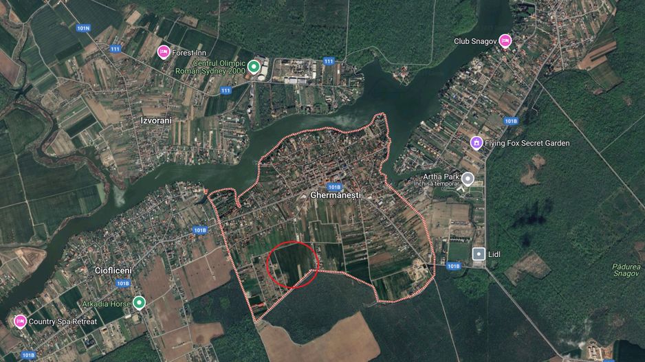 Teren 1500 mp Ghermanesti in proximitatea padurii str Nicopole - Poză 2