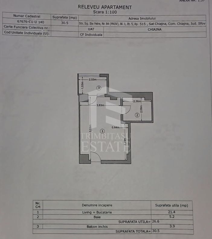 Garsonieră modernă Militari Residence | Etaj 5 | Bloc 2020 | Mobilată - Schiță 11