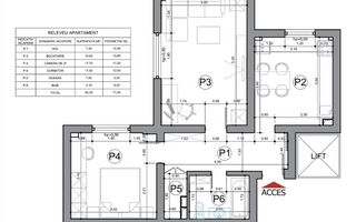 Apartament 2 camere, decomandat, mobilat/utilat, bloc 1986 - Tineretului - Schiță 9