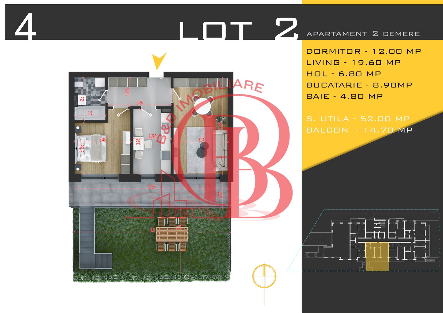 2 camere cu gradina Titan Pallady  Metrou Nicolae Teclu - Schiță 10