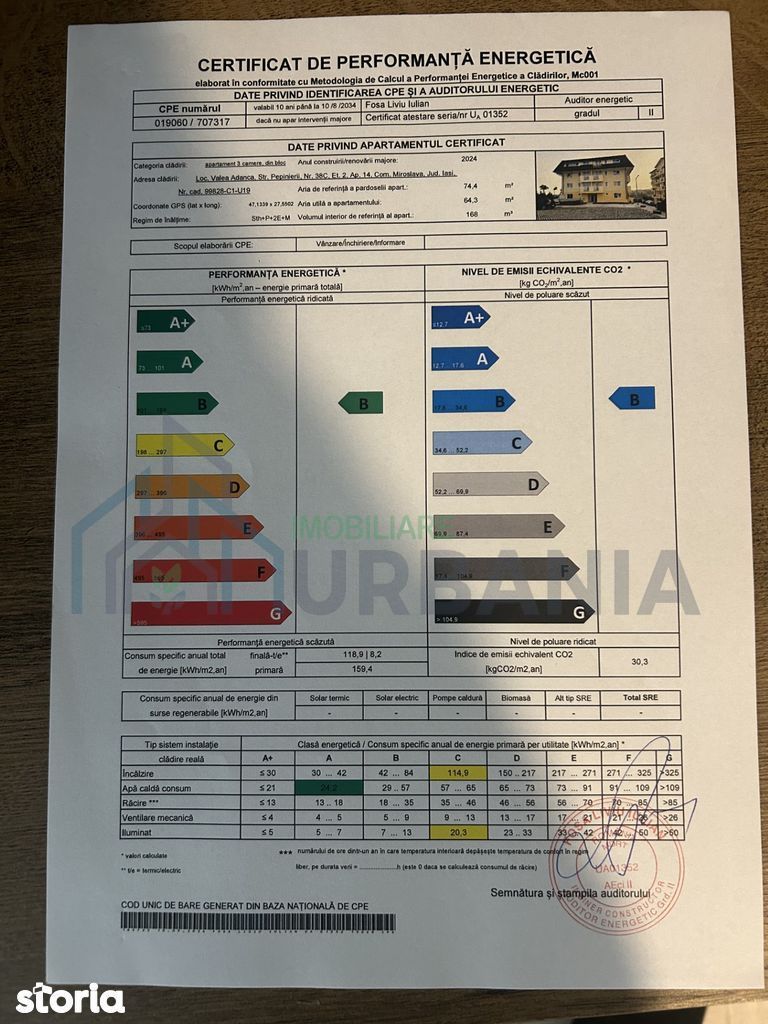 Apartament 3 camere, 2 băi, 2 balcoane, boxă și loc parcare, TVA inclus, Miroslava - Poză 12