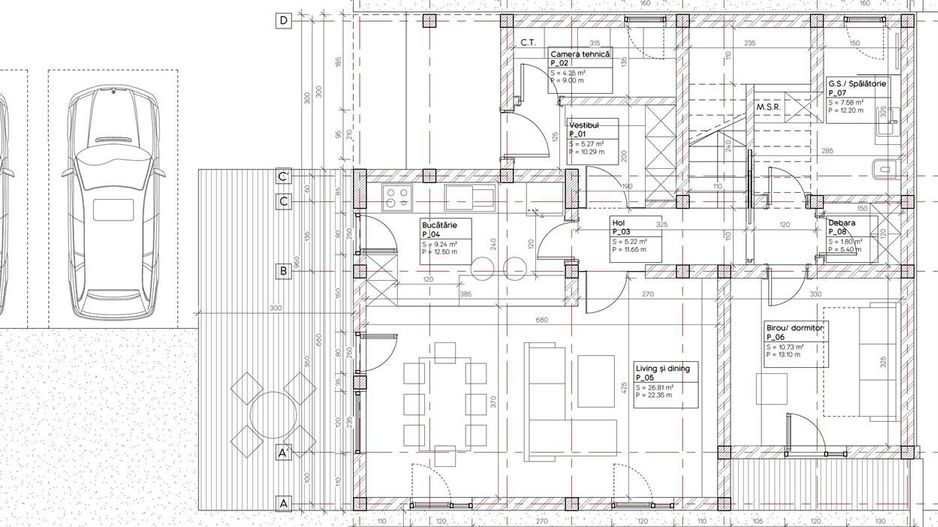 Vanzare Vila individuala P+1 2026 Mogosoaia - str. Poieni Ilfov - Schiță 7
