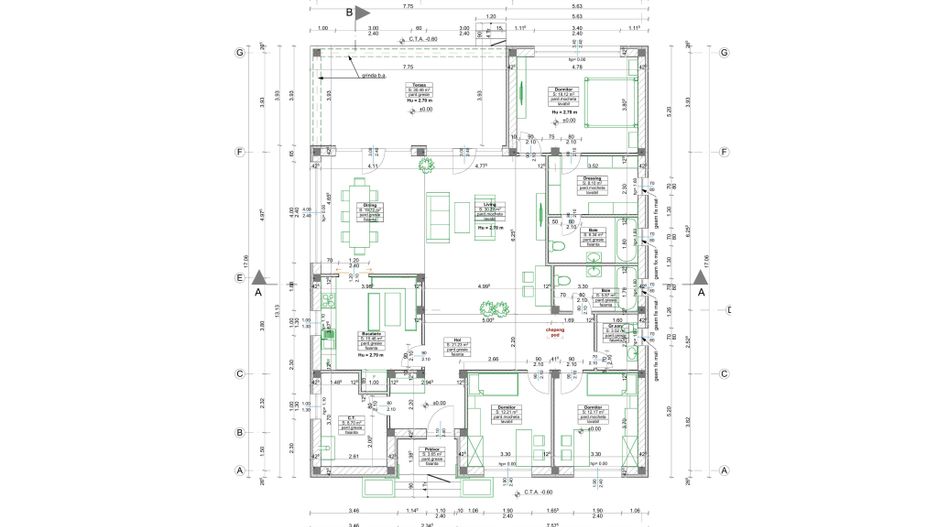 Casă Premium Sânpetru | 162 mp | Teren 971 mp | Mobilată și Utilată - Schiță 36