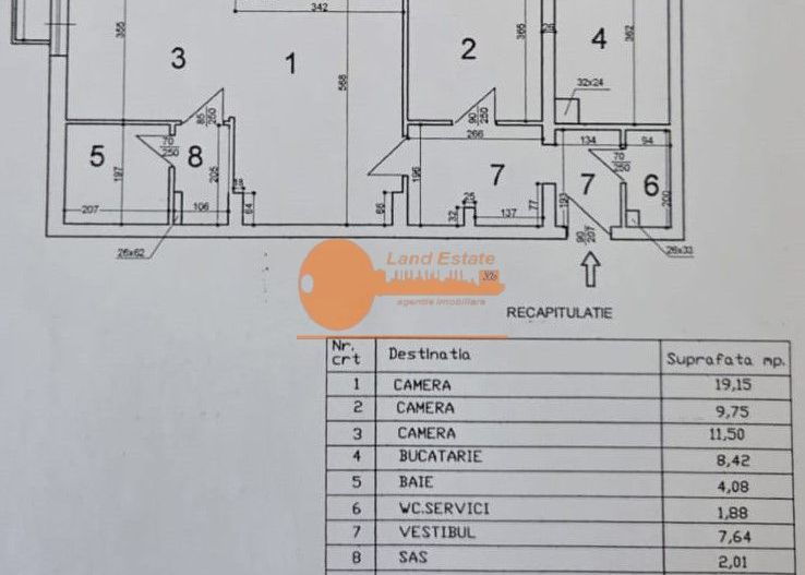 Apartament 3 camere renovat premium | Tei - Schiță 18