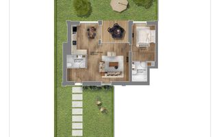 Apartament la parter cu gradina disponibil la inchiriere - Poză 3