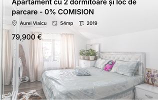 Apartament cu 2 dormitoare și loc de parcare - 0% COMISION