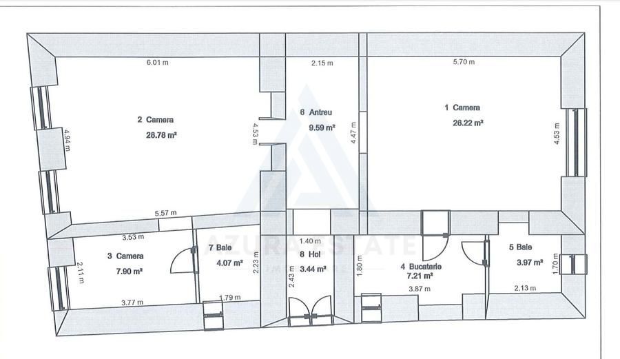 Apartament ultracentral 3 camere 91 mp utili 2 bai pe Mitropoliei - Poză 10