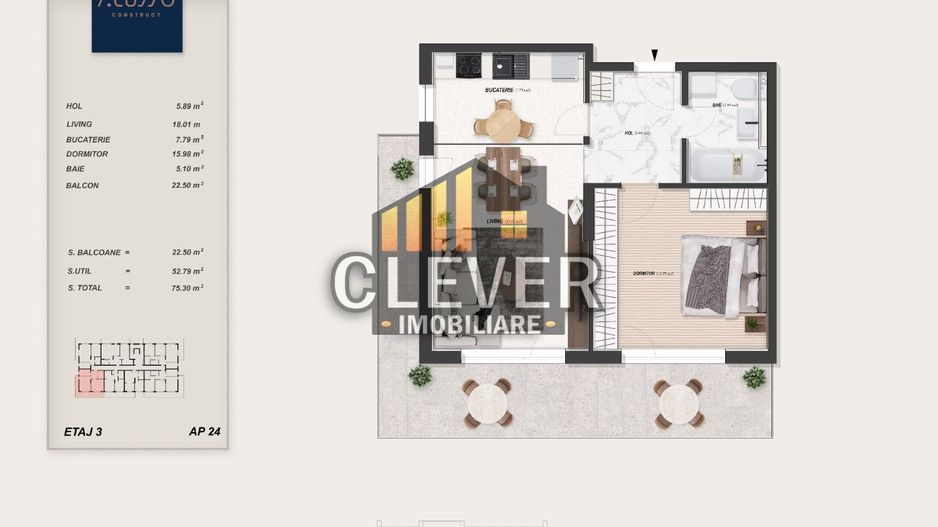 Alusso 2 camere premium Metrou Teclu, Pallady Comision 0% - Schiță 9