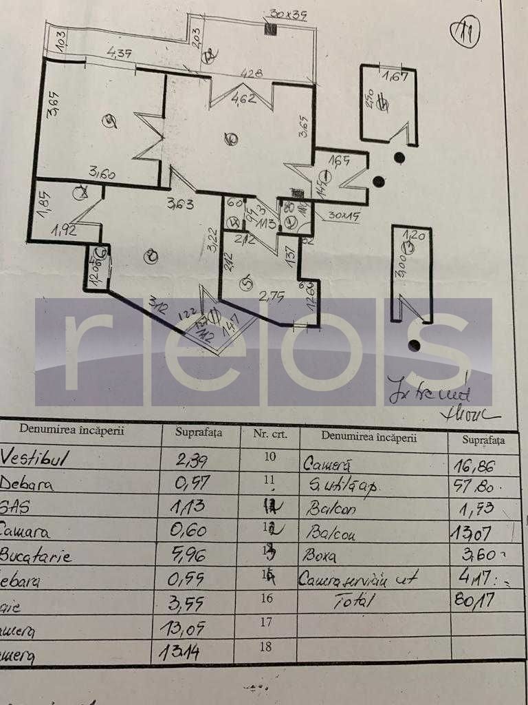 VANZARE APARTAMENT 3 CAMERE DACIA EMINESCU 80MP SEMIDEOMANDAT TERASA MARE - Poză 8