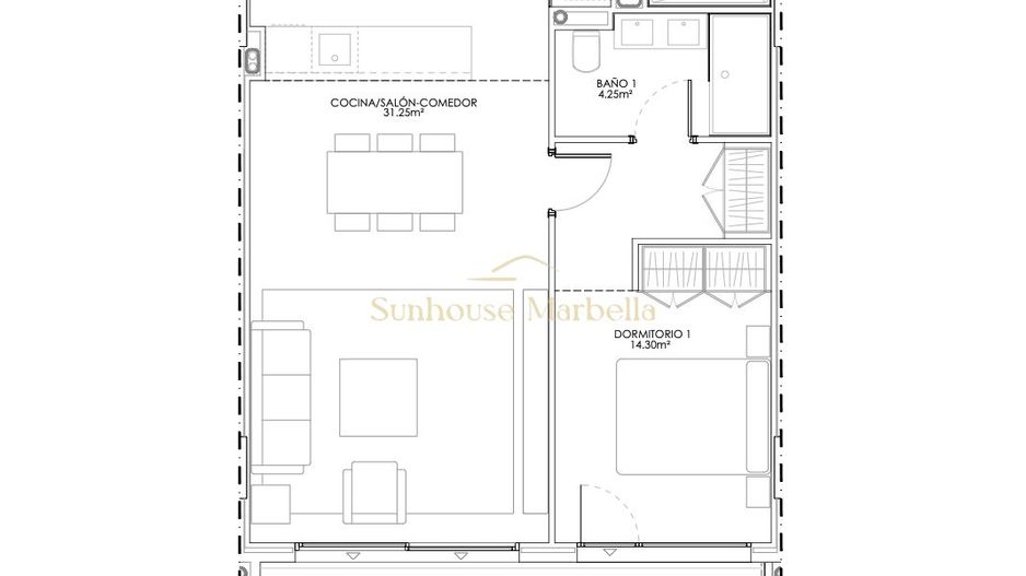 Apartament 3 Dormitoare, Estepona Vest - Poză 10