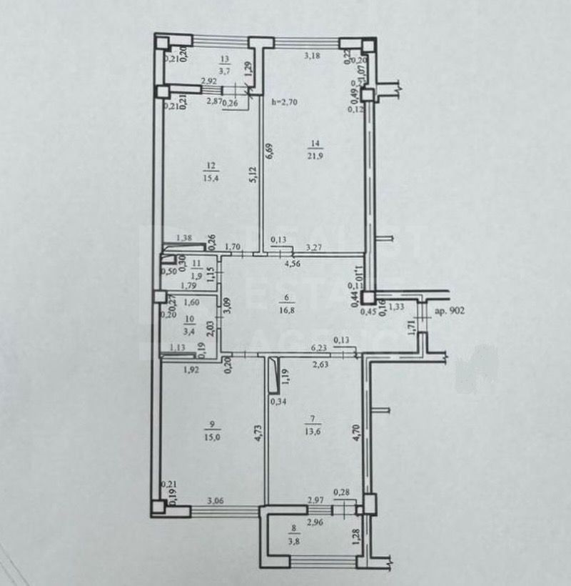 Vânzare, apartament, 3 camere, bd.  Mircea Cel Bătrân, Ciocana - Poză 2
