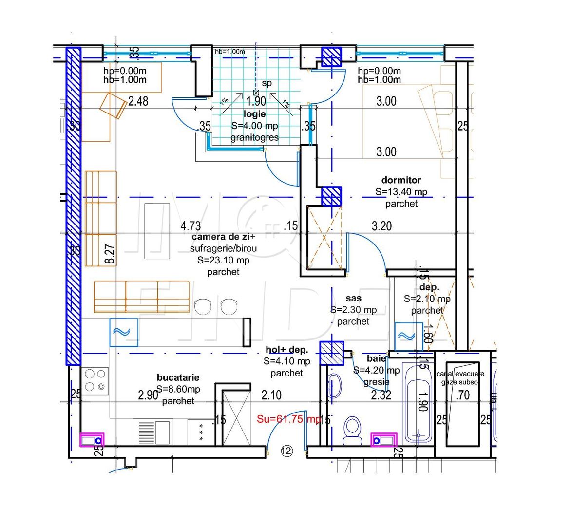 2 camere, Bella Vista- Bună Ziua, aproape de Liceul ELF - Poză 5