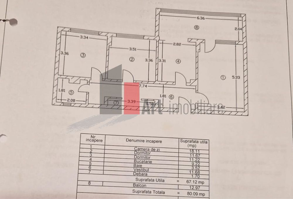 Apartament 3 camere Militari - Poză 8