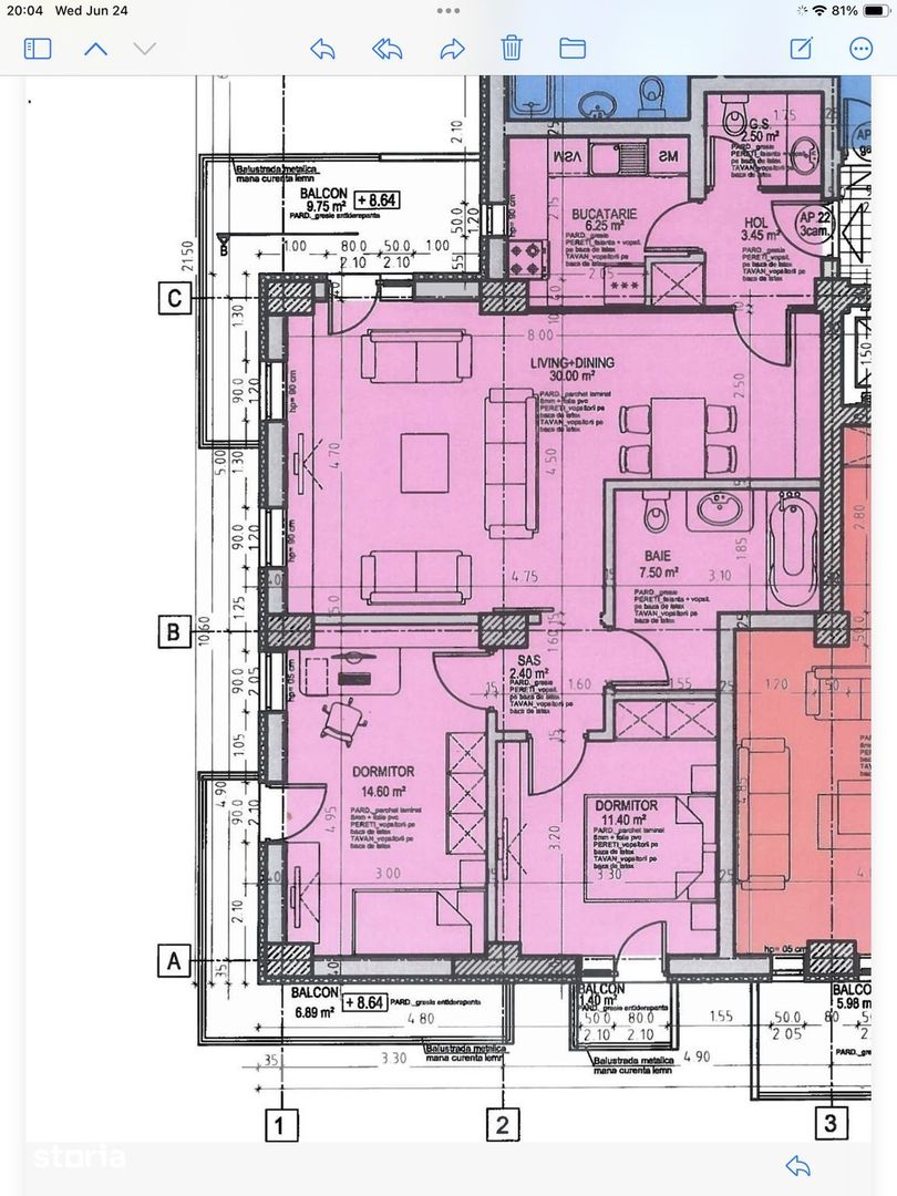 Apartament 3 camere | Terasă + 2 balcoane | Parcare | Bloc nou - Poză 11