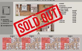 Apartament 2 camere - 63 mp utili - CITY NORD Mihai Eminescu - Poză 1