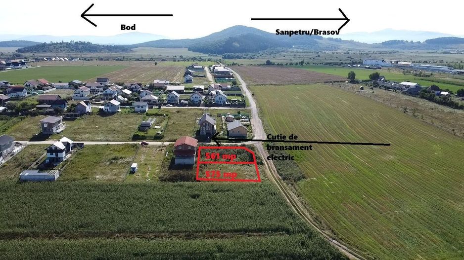 Teren intravilan Sanpetru iesire spre Bod - Poză 3