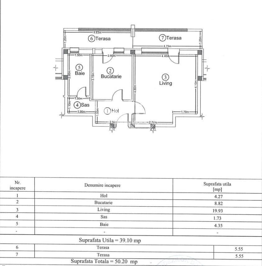 Comision 0%!Apartament 1 camera, terasa, curte proprie, garaj, Apahida - Poză 9