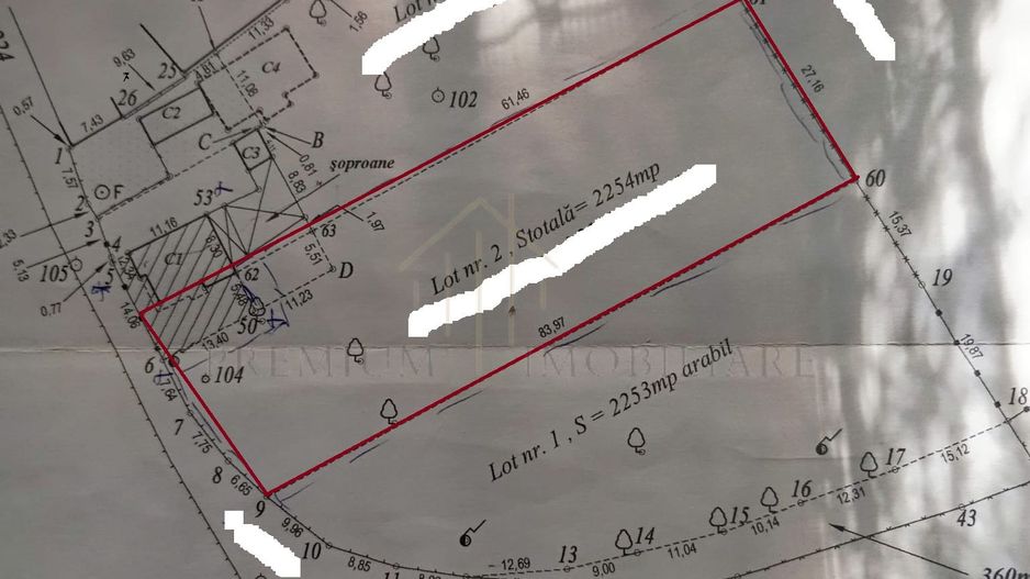 Teren intravilan/extravilan 2254 mp - Poză 2