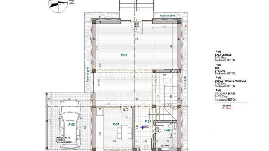 Casa de vacanta cu 4 camere si 800 mp de curte, in Paltinis - Schiță 5