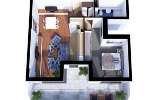 Apartament 2 camere, terasa, parcare subterana, Grand Park Sopor - Poză 10