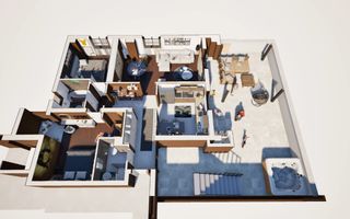 PENTHOUSE 3 CAMERE – 91 mp + 2 TERASE 191 mp | LA CHEIE | Calea Surii Mici - Schiță 11