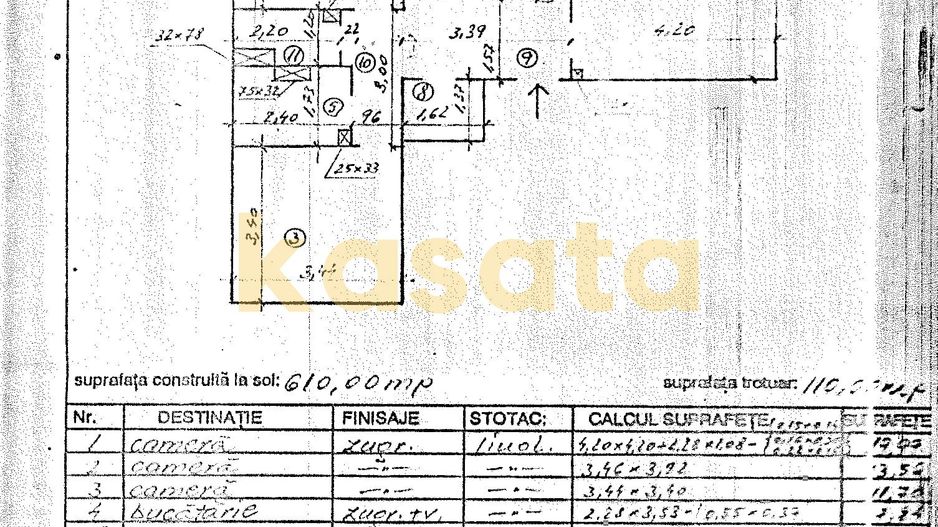 Apartament 3 Camere 🏡 | Uverturii 📍| Posibilitate Centrală Proprie - Schiță 18