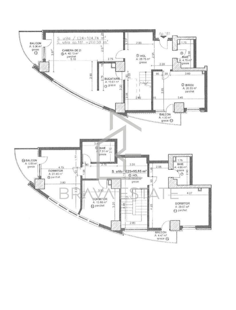 Penthouse 210mp, 5 camere, 4 terase, 3 bai,  West City Tower - Poză 16