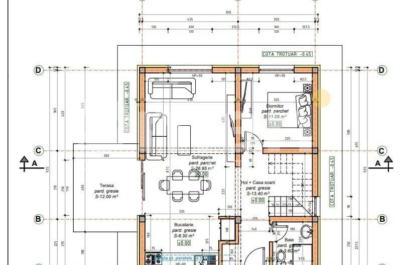 Casa la rosu 5 camere, 119 mp utili de vanzare in Ocolis - Poză 8