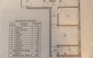 Apartament cu 4 camere- 57 mp utili -Dr Taberei- Metrou Romancierilor - Poză 4