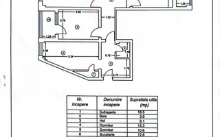 Apartament 3 camere, ETAJ 1, 109 mp, mobilat și utilat, VASLUI - ANA IPĂTESCU; - Poză 12