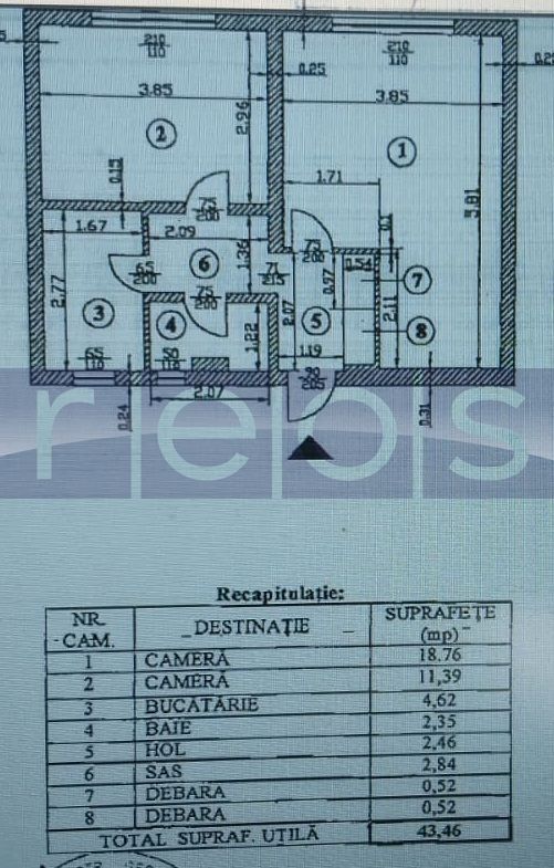DE VANZARE 2 CAMERE ULTRACENTRAL | STIRBEI VODA | DECOMANDAT | - Poză 7