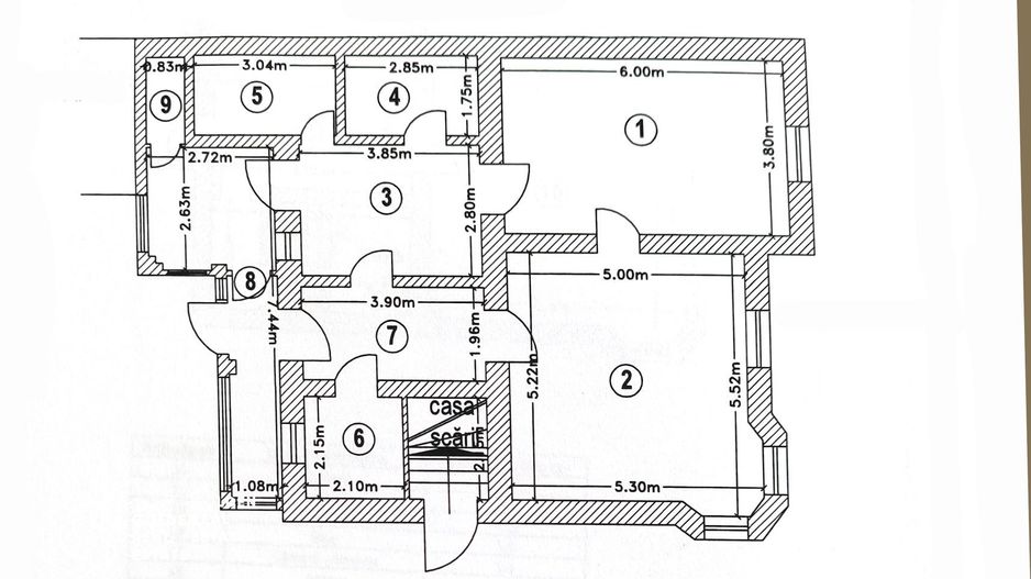 Apartament la casa, parter, langa stadionul Gloria si Tichindeal, comision 0% - Poză 15